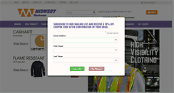 Desktop Screenshot of midwestworkwear.com